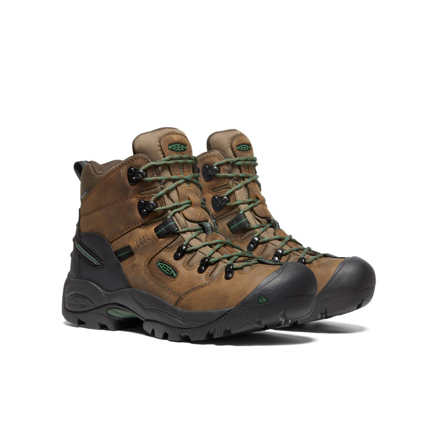 Men's Pittsburgh Energy 6" Waterproof Boot (Soft Toe) Cascade Brown/Greener Pastures / Keen / Cascade Brown/Greener Pastures