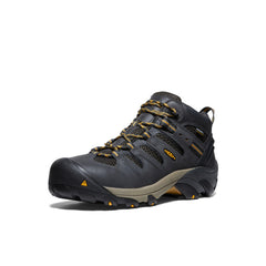 Men's Lansing Mid Waterproof (Steel Toe) Raven/Tawny Olive / Keen / Raven/Tawny Olive