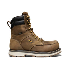 Men's Cincinnati 8" Waterproof 90° Heel Boot (Carbon Toe) Belgian/Sandshell / Keen / Belgian/Sandshell