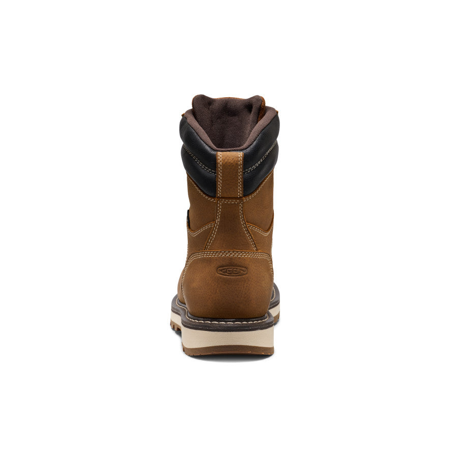 Men's Cincinnati 8" Waterproof 90° Heel Boot (Carbon Toe) Belgian/Sandshell / Keen / Belgian/Sandshell