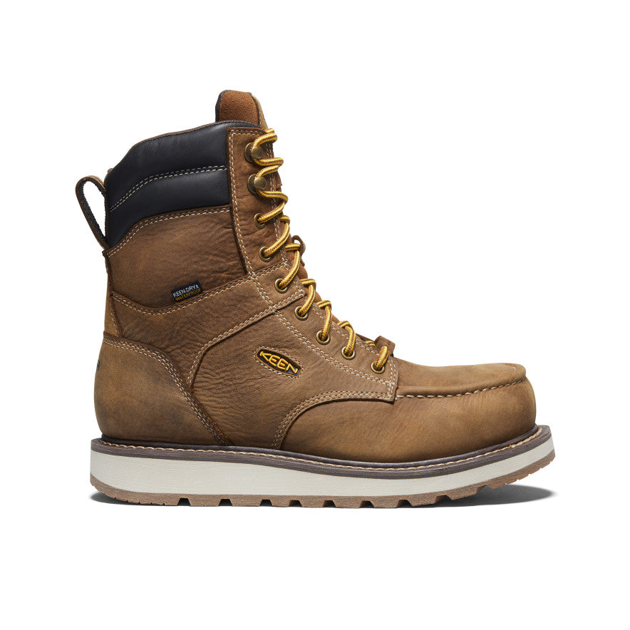 Men's Cincinnati 8" Waterproof Boot (Carbon Toe) Belgian/Sandshell / Keen / Belgian/Sandshell