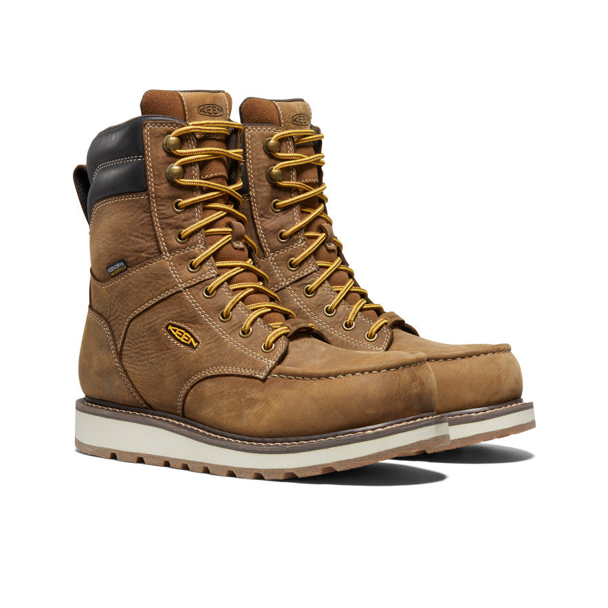 Men's Cincinnati 8" Waterproof Boot (Carbon Toe) Belgian/Sandshell / Keen / Belgian/Sandshell