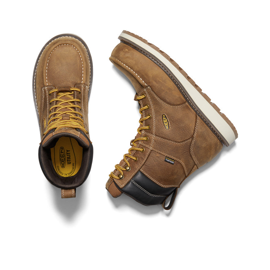 Men's Cincinnati 8" Waterproof Boot (Carbon Toe) Belgian/Sandshell / Keen / Belgian/Sandshell