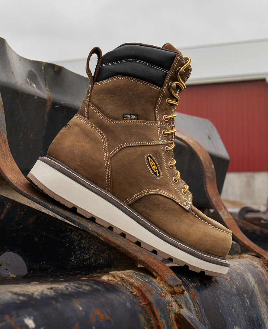 Men's Cincinnati 8" Waterproof Boot (Carbon Toe) Belgian/Sandshell / Keen / Belgian/Sandshell