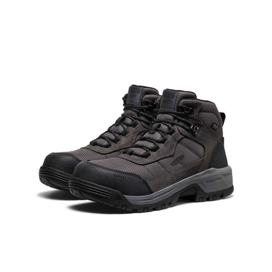 Men's Skokie Waterproof Work Boot (Carbon Toe) Magnet/Black / Keen / Magnet/Black