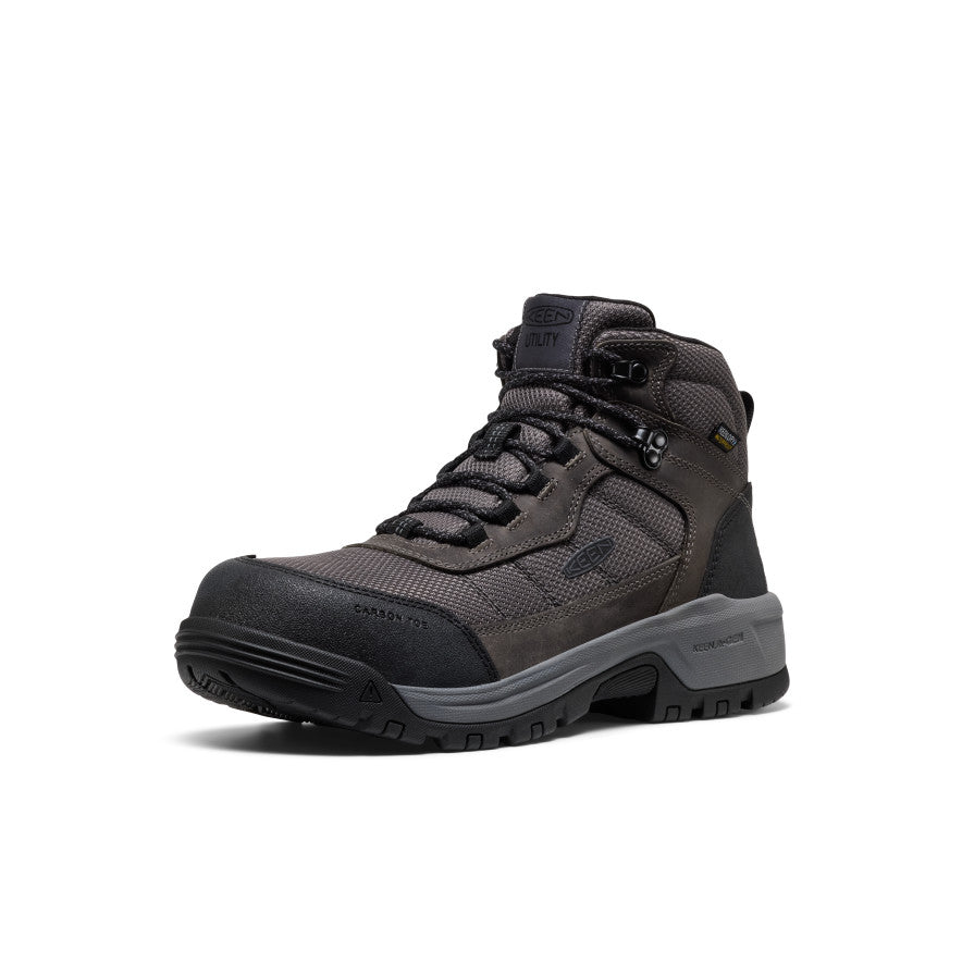 Men's Skokie Waterproof Work Boot (Carbon Toe) Magnet/Black / Keen / Magnet/Black