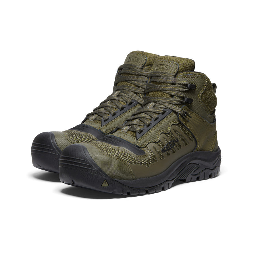Men's Reno Mid Waterproof (Carbon Toe) Dark Olive/Black / Keen / Dark Olive/Black