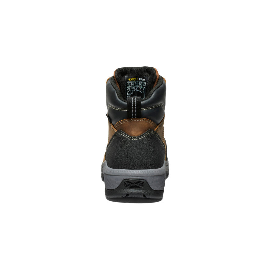 Men's Evanston 6" Waterproof Boot (Carbon Toe) Bison/Black / Keen / Bison/Black