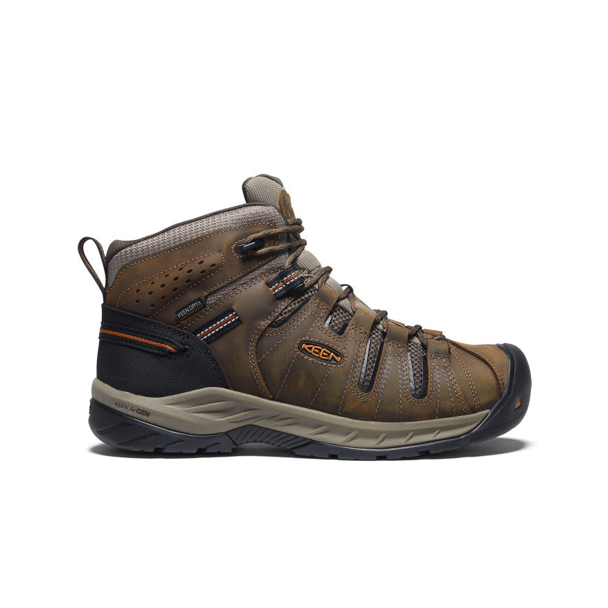 Men's Flint II Waterproof Mid (Soft Toe) Black Olive/Brindle / Keen / Black Olive/Brindle