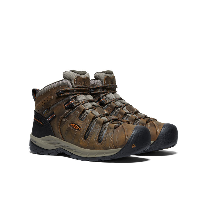 Men's Flint II Waterproof Mid (Soft Toe) Black Olive/Brindle / Keen / Black Olive/Brindle