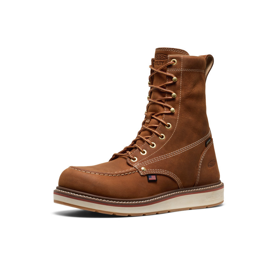 Men's Liberty 8" Waterproof Boot (Soft Toe) Leather Brown/Birch / Keen / Leather Brown/Birch