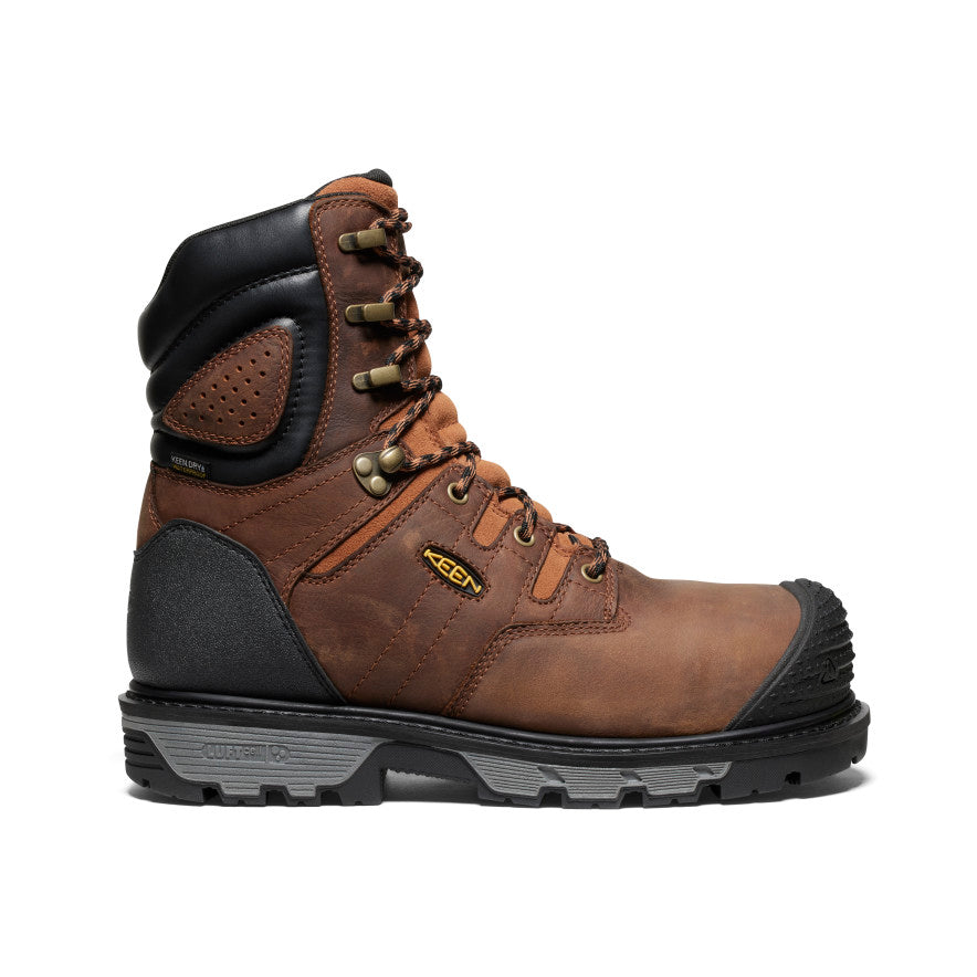 Men's Camden 8" Insulated Waterproof Boot (Carbon Toe) Leather Brown/Black / Keen / Leather Brown/Black