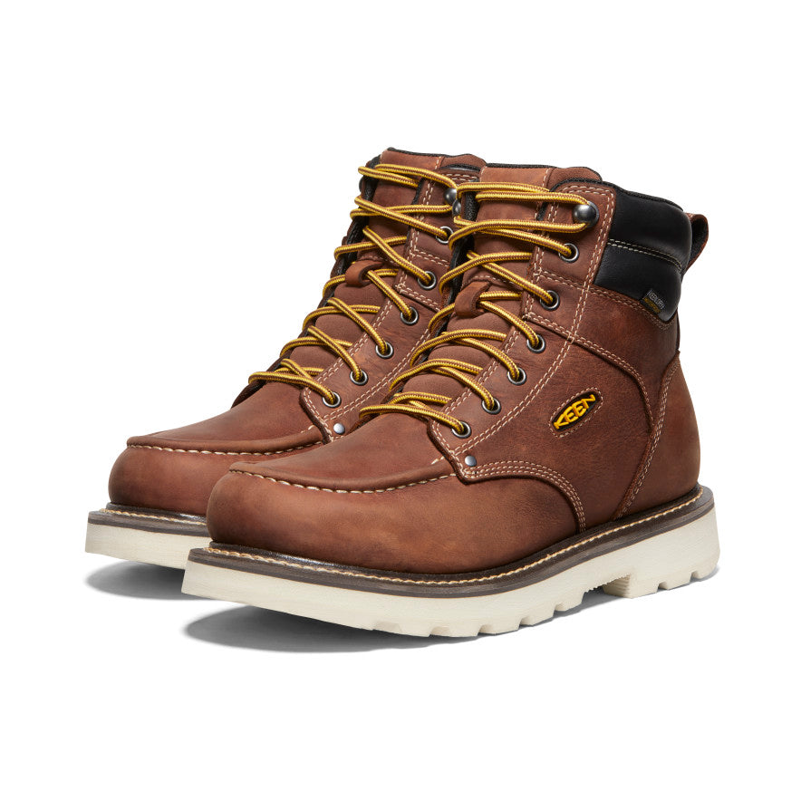 Men's Cincinnati 6" Waterproof 90° Heel Boot (Soft Toe) Tuscan Red/Sandshell / Keen / Tuscan Red/Sandshell