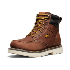 Men's Cincinnati 6" Waterproof 90° Heel Boot (Soft Toe) Tuscan Red/Sandshell / Keen / Tuscan Red/Sandshell