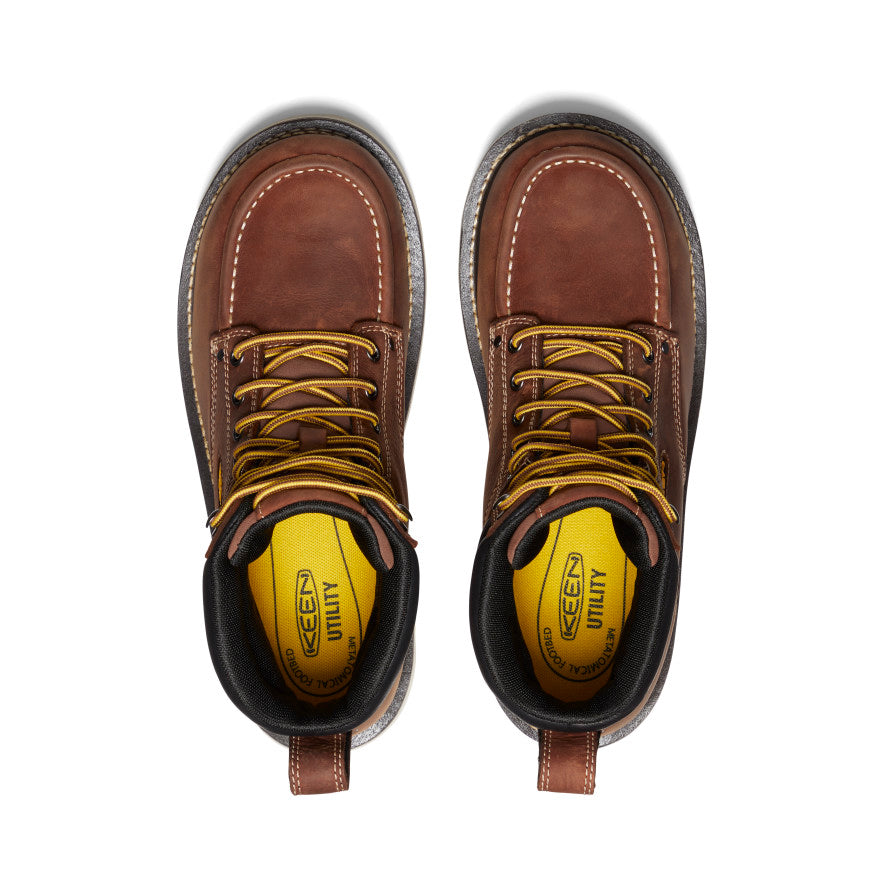 Men's Cincinnati 6" Waterproof 90° Heel Boot (Soft Toe) Tuscan Red/Sandshell / Keen / Tuscan Red/Sandshell