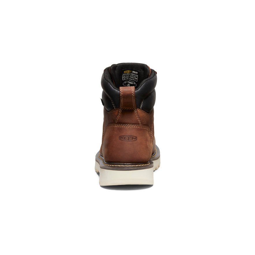 Men's Cincinnati 6" Waterproof 90° Heel Boot (Soft Toe) Tuscan Red/Sandshell / Keen / Tuscan Red/Sandshell