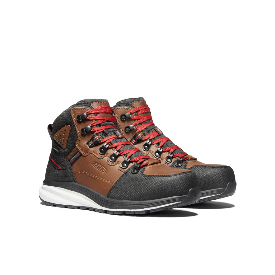 Men's Red Hook Waterproof Boot (Carbon Toe) Tobacco/Black / Keen / Tobacco/Black