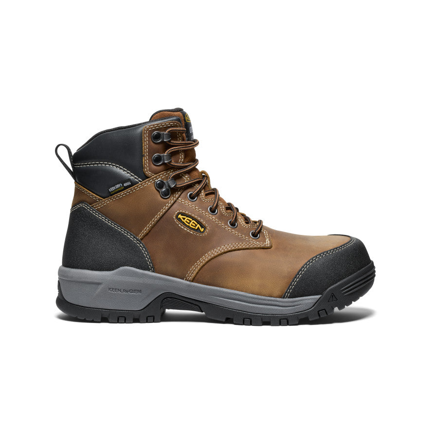 Men's Evanston 6" Insulated Waterproof Boot (Carbon Toe) Bison/Black / Keen / Bison/Black