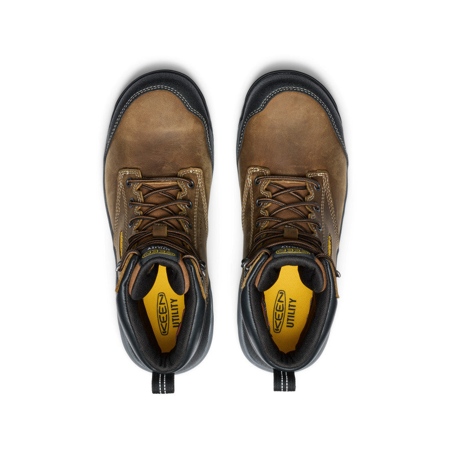 Men's Evanston 6" Insulated Waterproof Boot (Carbon Toe) Bison/Black / Keen / Bison/Black
