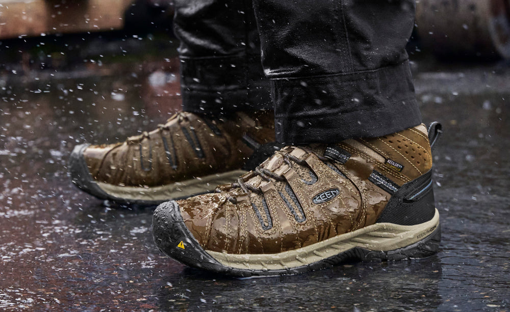 Men's Flint II Waterproof Boot (Steel Toe) Cascade Brown/Orion Blue / Keen / Cascade Brown/Orion Blue