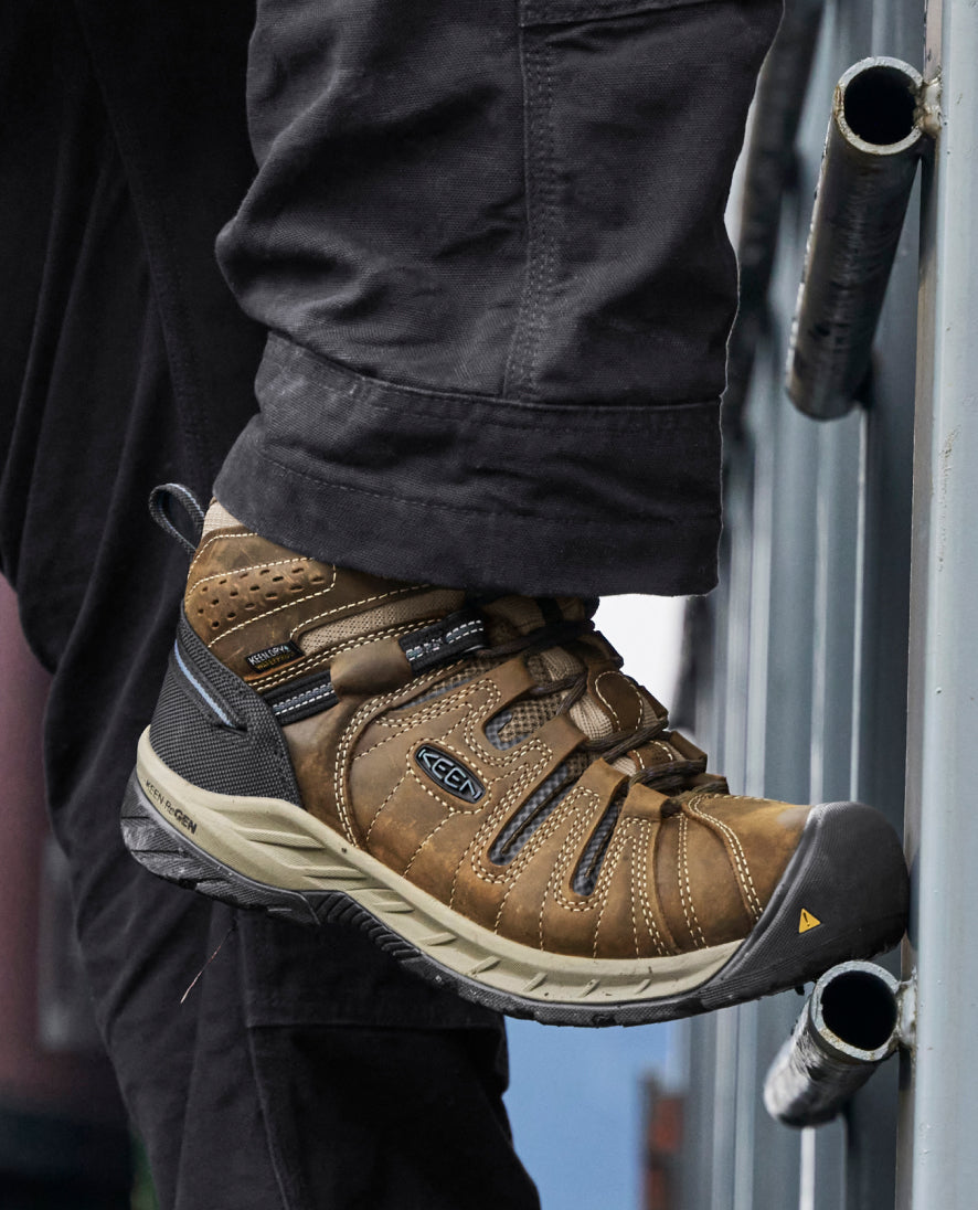 Men's Flint II Waterproof Boot (Steel Toe) Cascade Brown/Orion Blue / Keen / Cascade Brown/Orion Blue