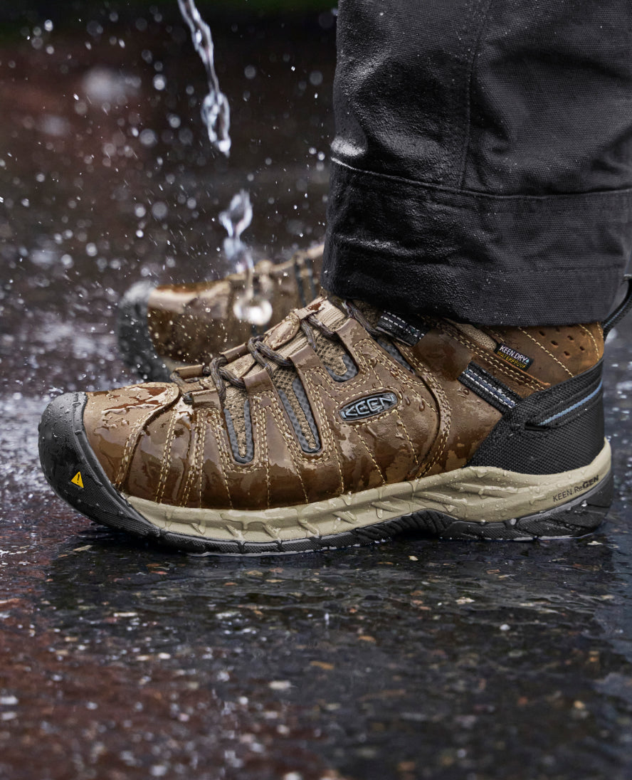 Men's Flint II Waterproof Boot (Steel Toe) Cascade Brown/Orion Blue / Keen / Cascade Brown/Orion Blue