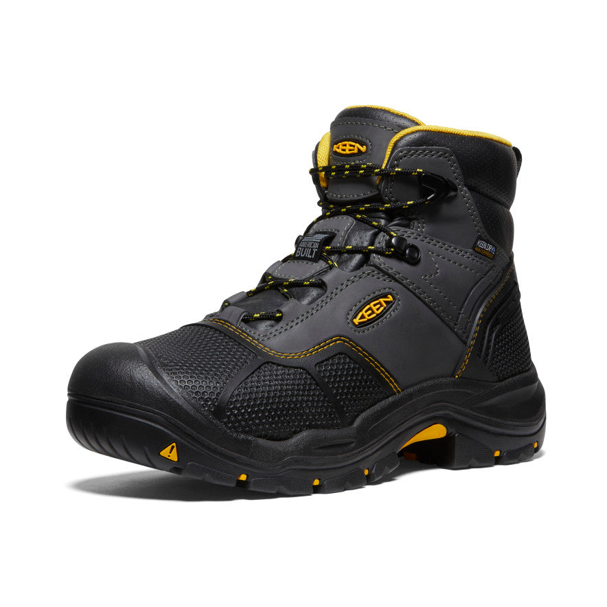 Men's Logandale Waterproof Boot (Steel Toe) Raven/Black / Keen / Raven/Black