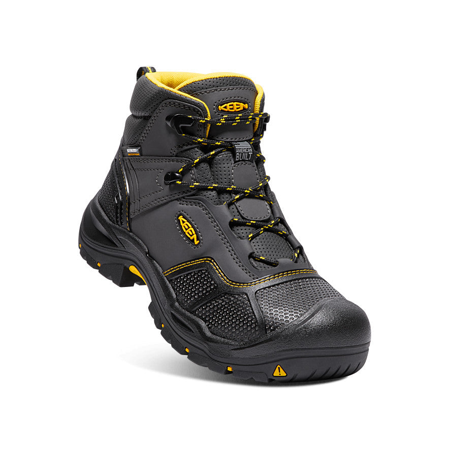 Men's Logandale Waterproof Boot (Steel Toe) Raven/Black / Keen / Raven/Black