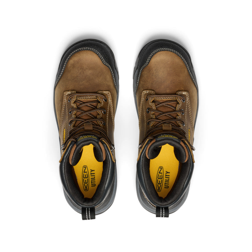 Men's Evanston 6" Waterproof Boot (Soft Toe) Bison/Black / Keen / Bison/Black