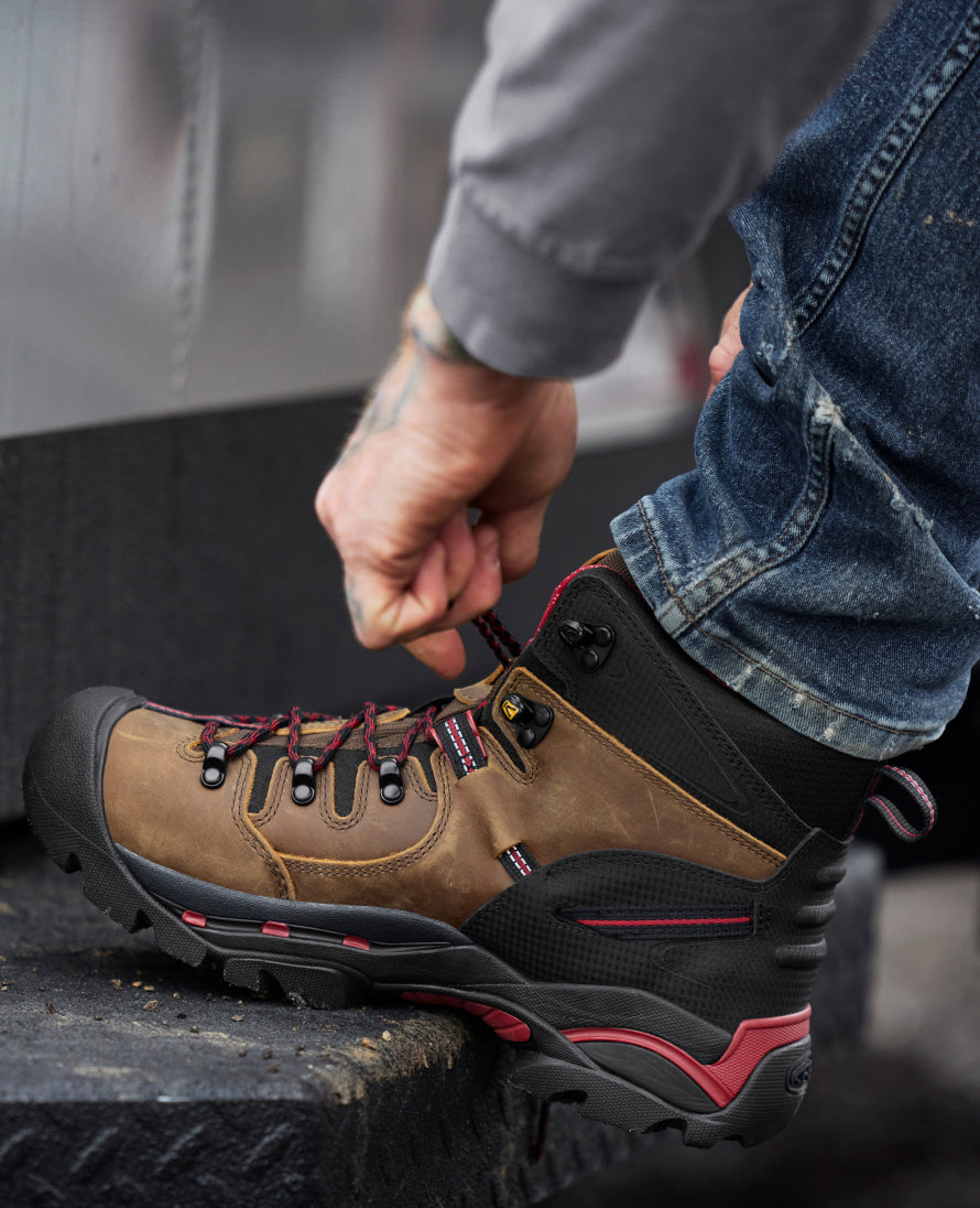 Men's Pittsburgh 6" Waterproof Boot (Steel Toe) Bison / Keen / Bison