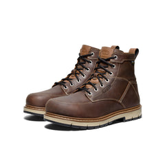 Men's San Jose 6" Waterproof 90° Heel Boot (Aluminum Toe) Bison/Black / Keen / Bison/Black