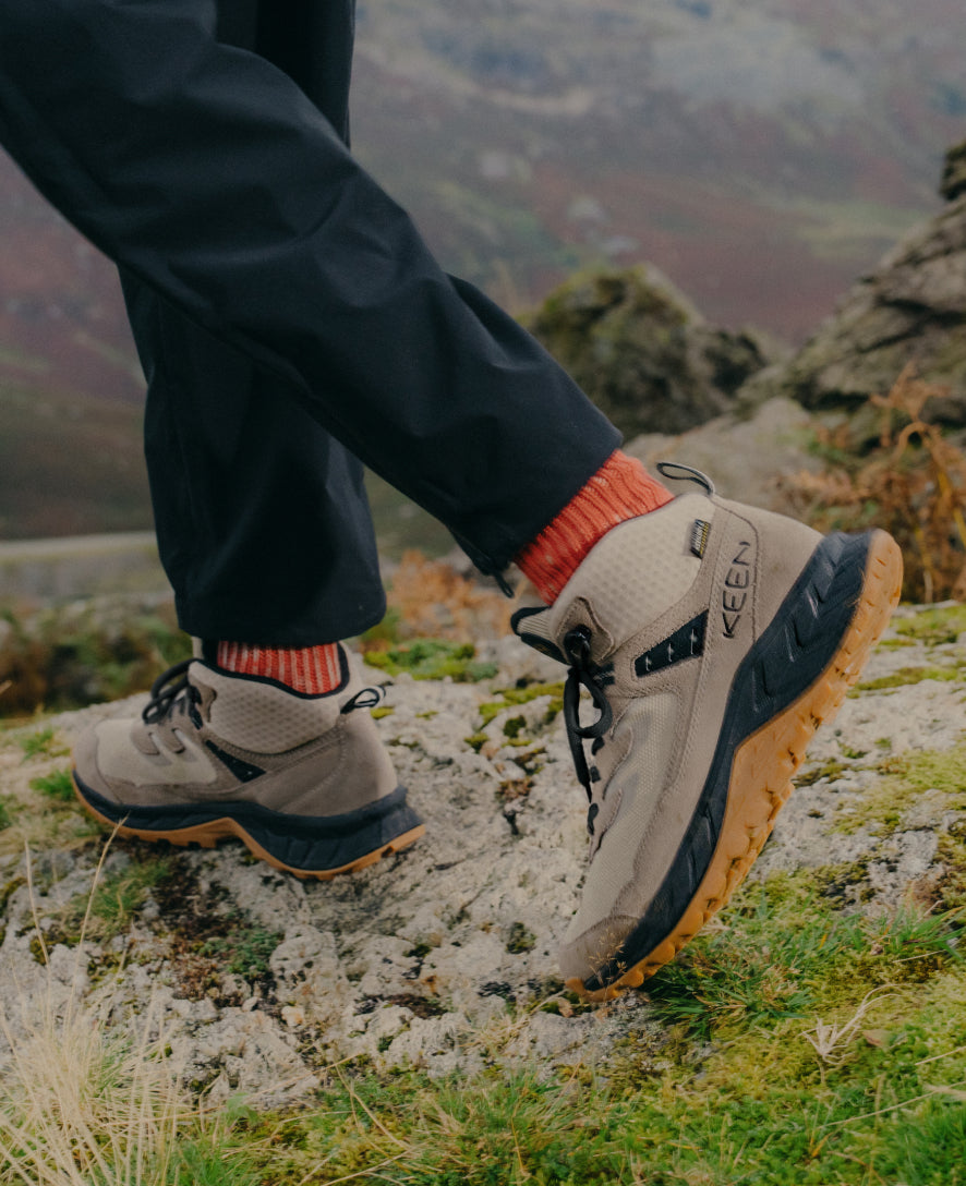 Men's Hightrail Waterproof Wide Hiking Boot Brindle/Oak Buff / Keen / Brindle/Oak Buff