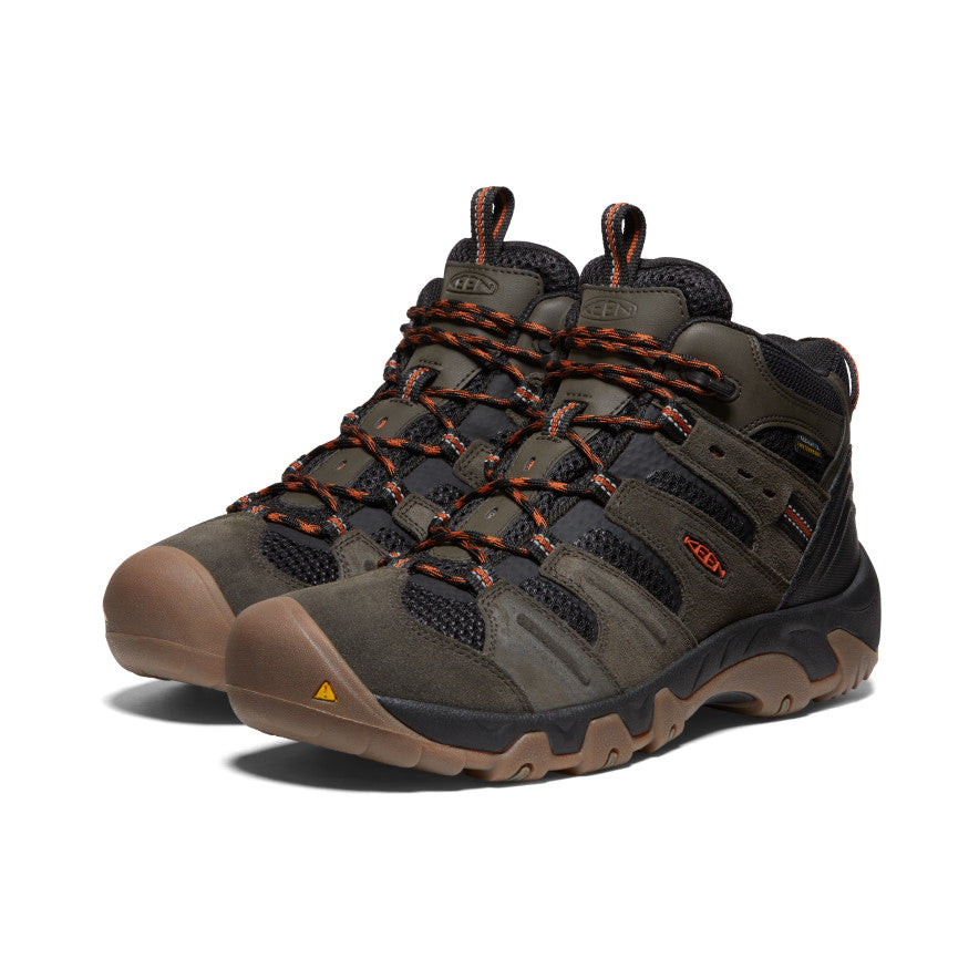 Men's Headout Waterproof Hiking Boot Black Olive/Fossil Orange / Keen / Black Olive/Fossil Orange