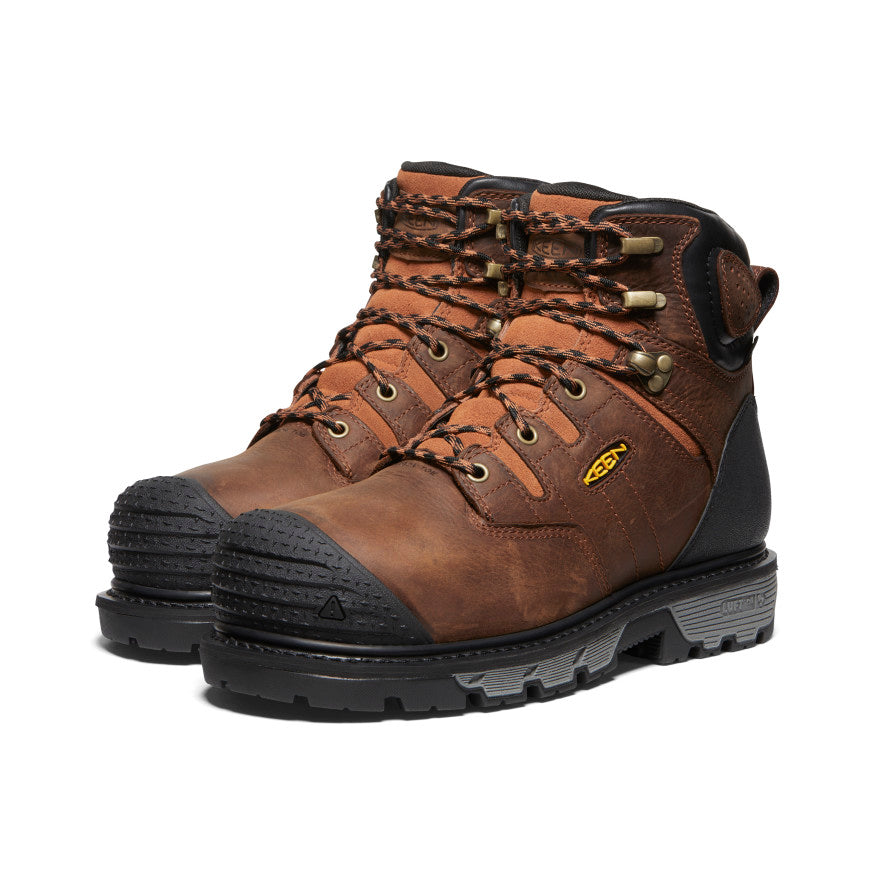 Men's Camden 6" Waterproof Boot INT MET (Carbon Toe) Leather Brown/Black / Keen / Leather Brown/Black