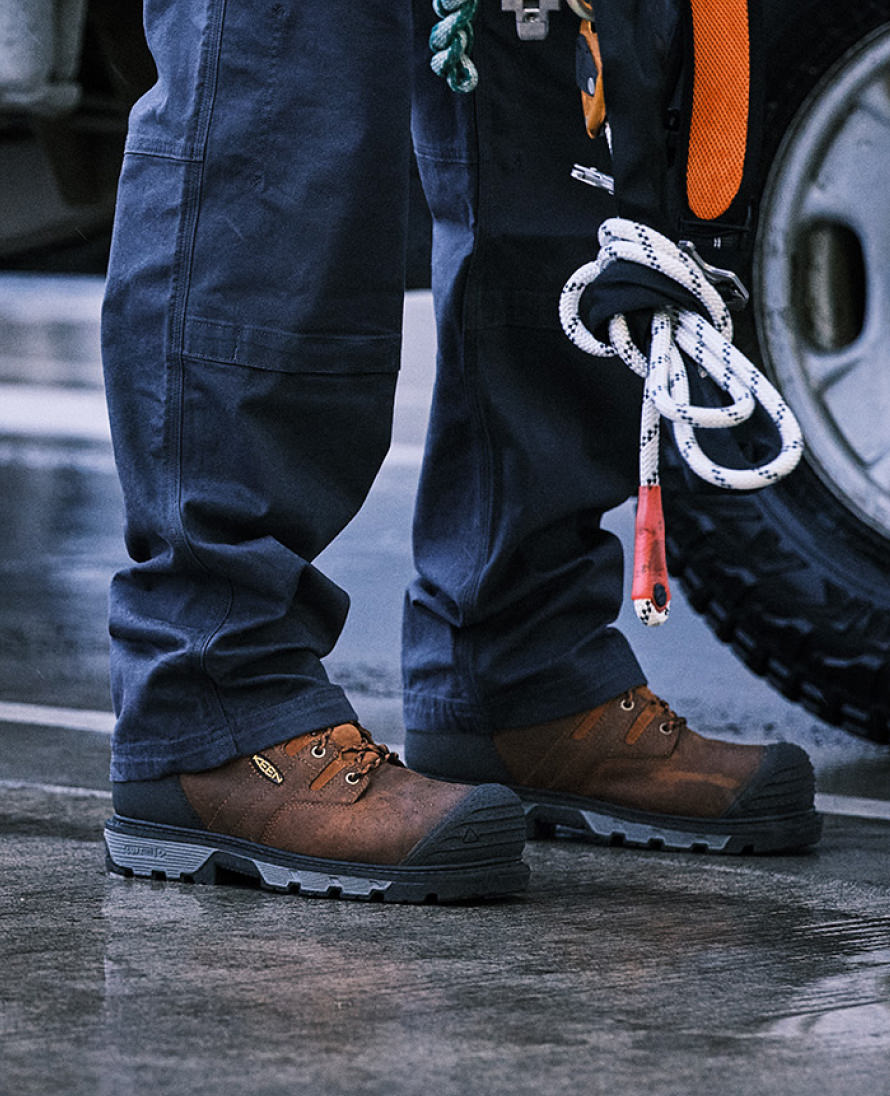Men's Camden 6" Waterproof Boot INT MET (Carbon Toe) Leather Brown/Black / Keen / Leather Brown/Black
