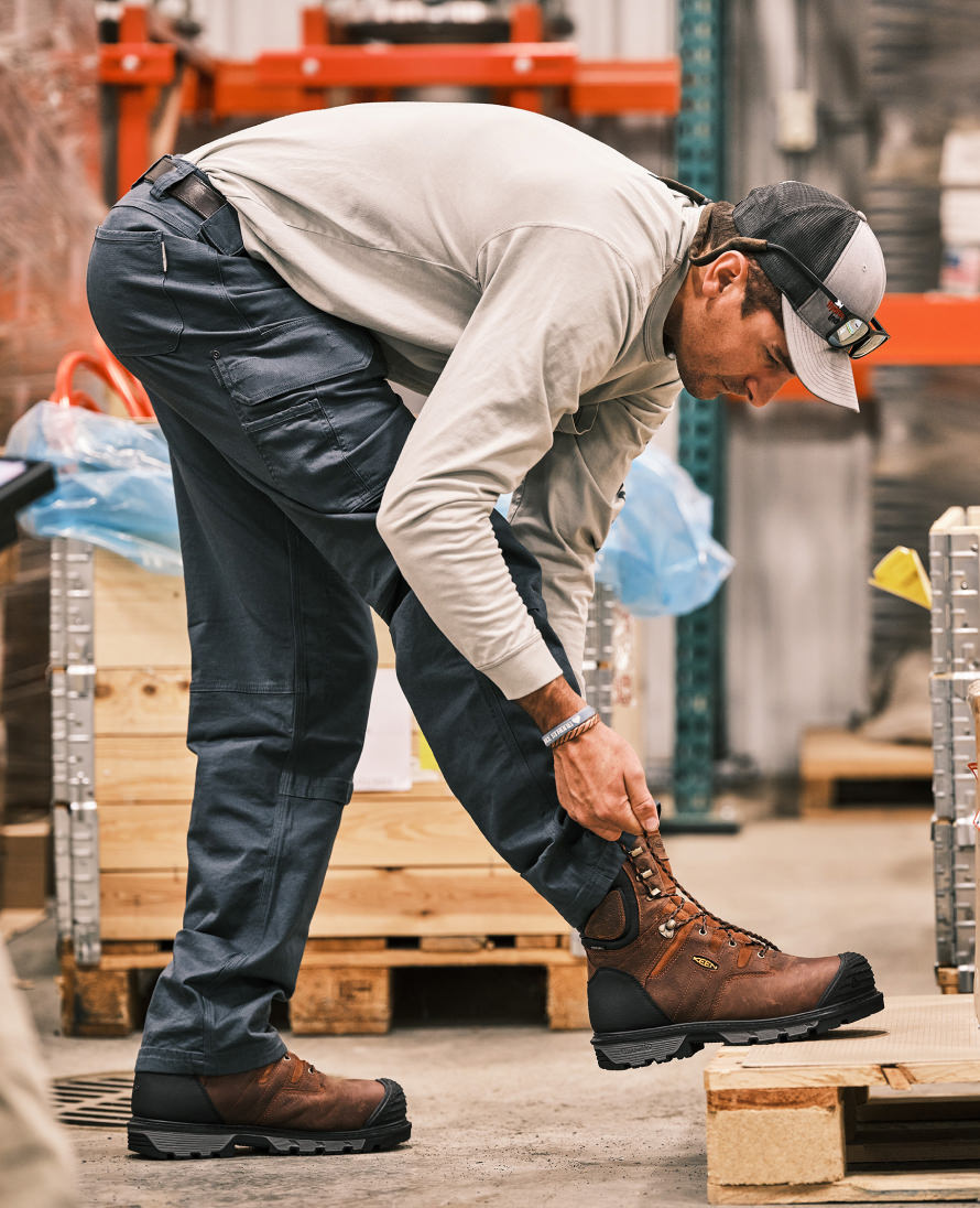 Men's Camden 6" Waterproof Boot INT MET (Carbon Toe) Leather Brown/Black / Keen / Leather Brown/Black