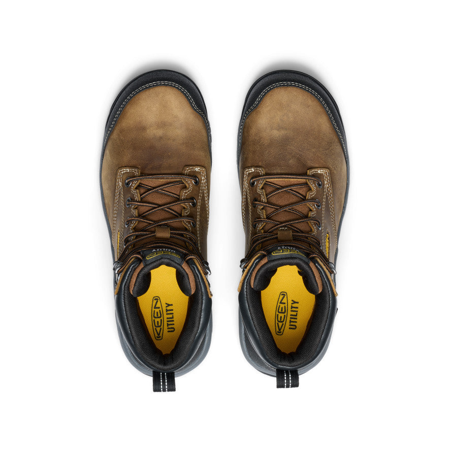 Men's Evanston 6" Waterproof Boot INT MET (Carbon Toe) Bison/Black / Keen / Bison/Black