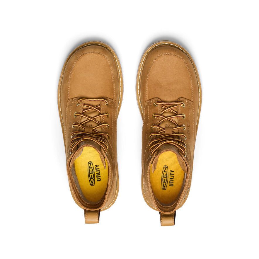 Men's San Jose 6" Waterproof 90° Heel Boot (Soft Toe) Bistre/Gum / Keen / Bistre/Gum
