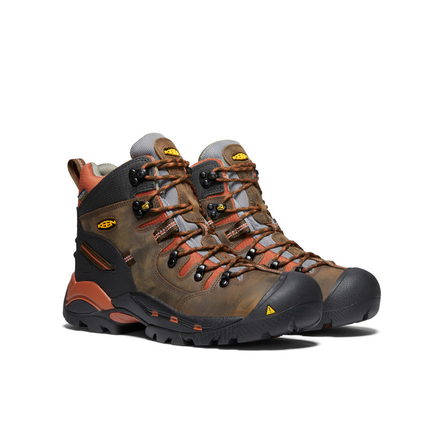 Men's Pittsburgh 6" Waterproof Boot (Soft Toe) Cascade Brown/Bombay Brown / Keen / Cascade Brown/Bombay Brown