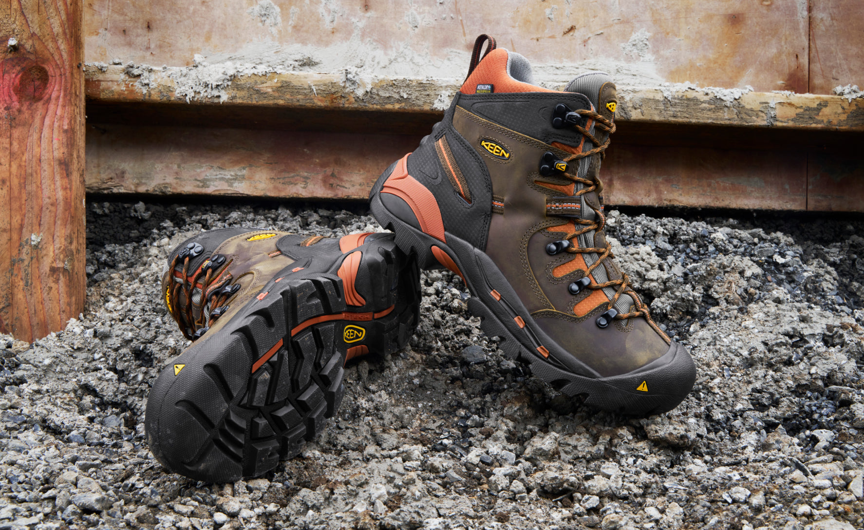 Men's Pittsburgh 6" Waterproof Boot (Soft Toe) Cascade Brown/Bombay Brown / Keen / Cascade Brown/Bombay Brown