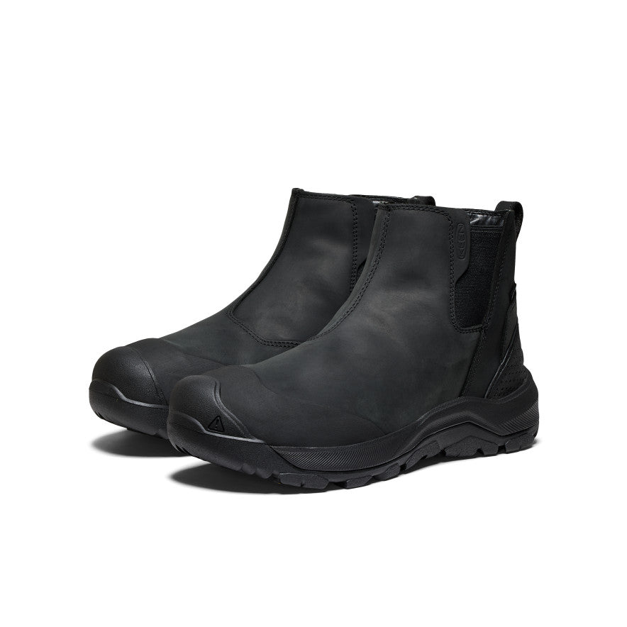 Men's Revel IV Waterproof Chelsea Black/Black / Keen / Black/Black