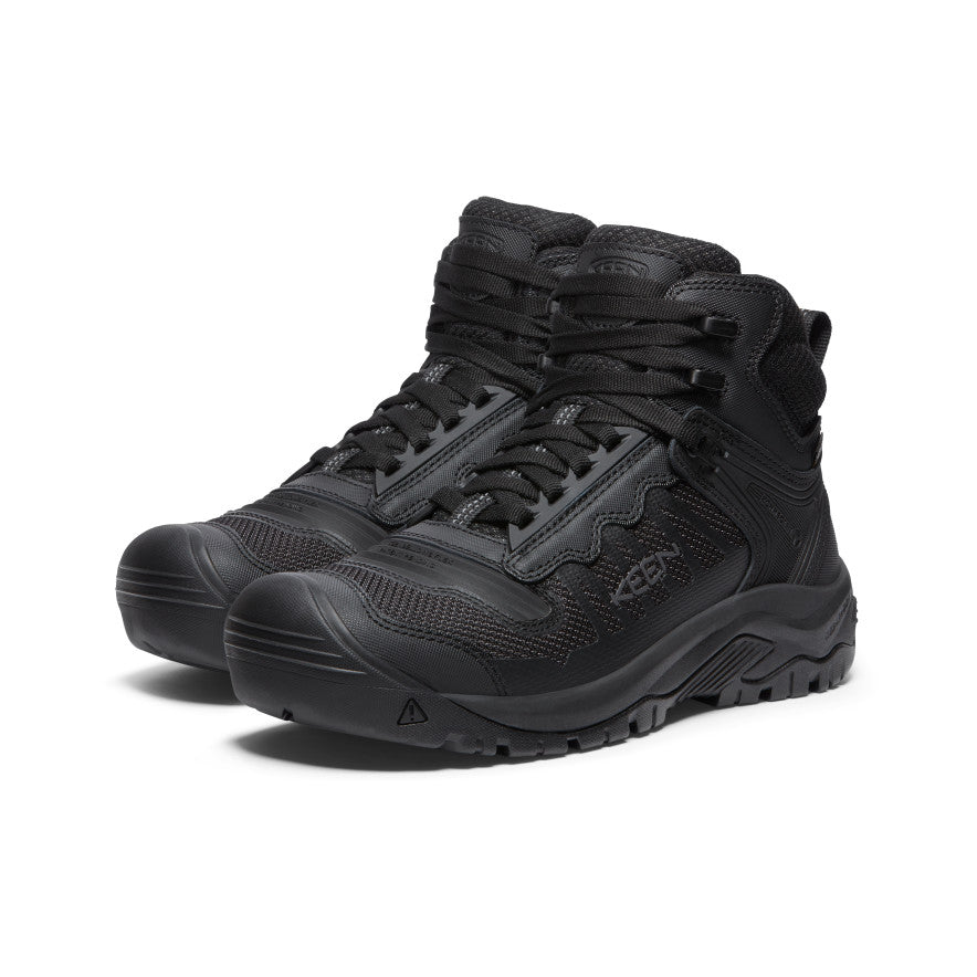 Men's Reno Waterproof Mid (Soft Toe) Black/Black / Keen / Black/Black