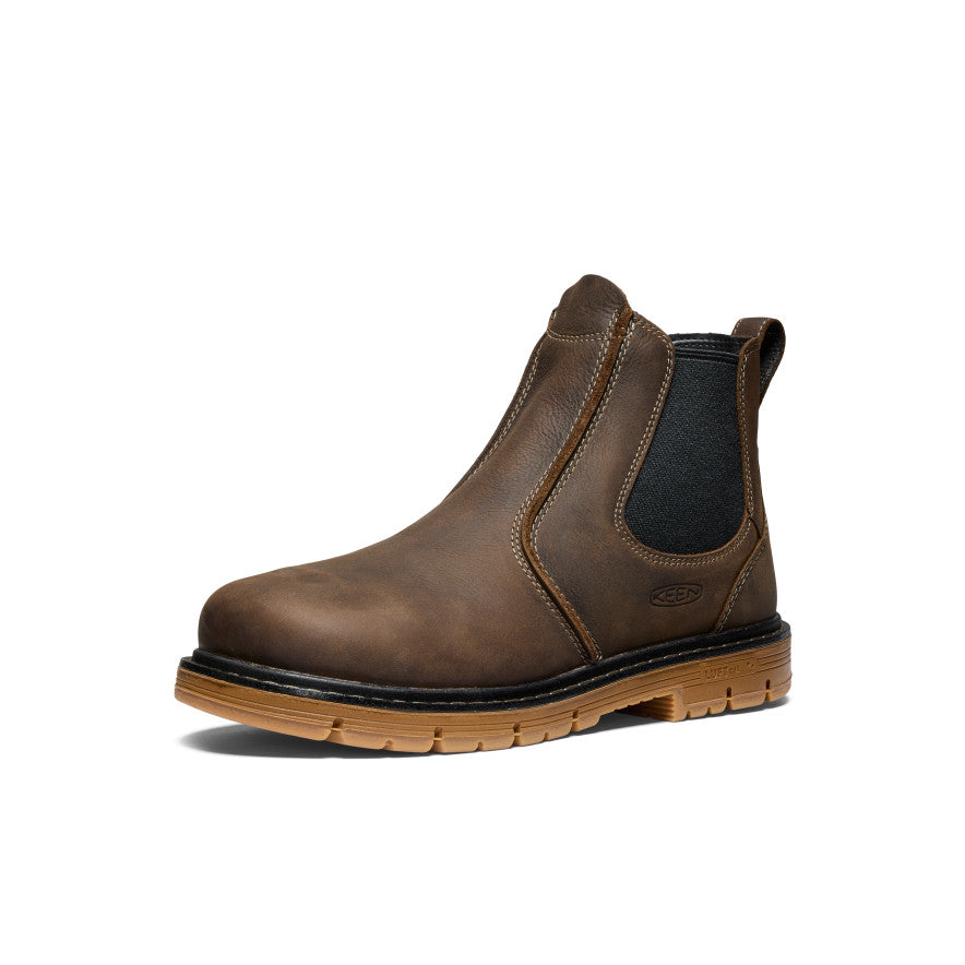 Men's San Jose Chelsea 90° Heel Boot (Aluminum Toe) Cascade Brown/Gum / Keen / Cascade Brown/Gum