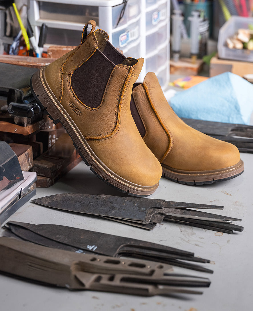 Men's San Jose Chelsea 90° Heel Boot (Soft Toe) Belgian/Gum / Keen / Belgian/Gum