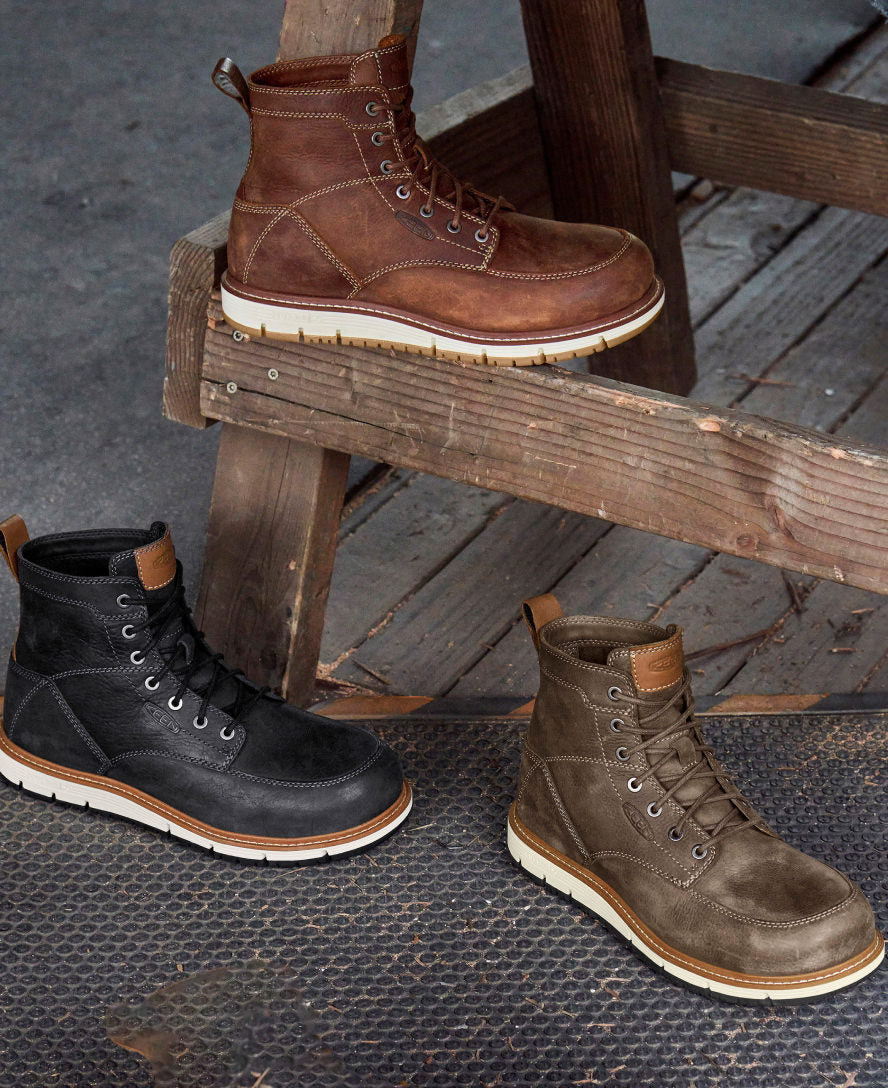 Men's San Jose 6" Boot (Aluminum Toe) Black/Caramel Cafe / Keen / Black/Caramel Cafe