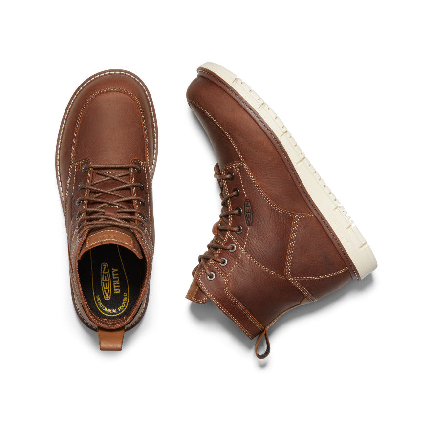 Men's San Jose 6" Boot (Soft Toe) Gingerbread/Off White / Keen / Gingerbread/Off White