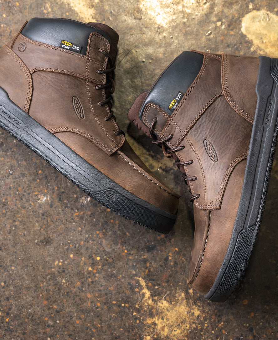 Men's Gibson ESD Boot (Carbon Toe) Cascade Brown/Black / Keen / Cascade Brown/Black
