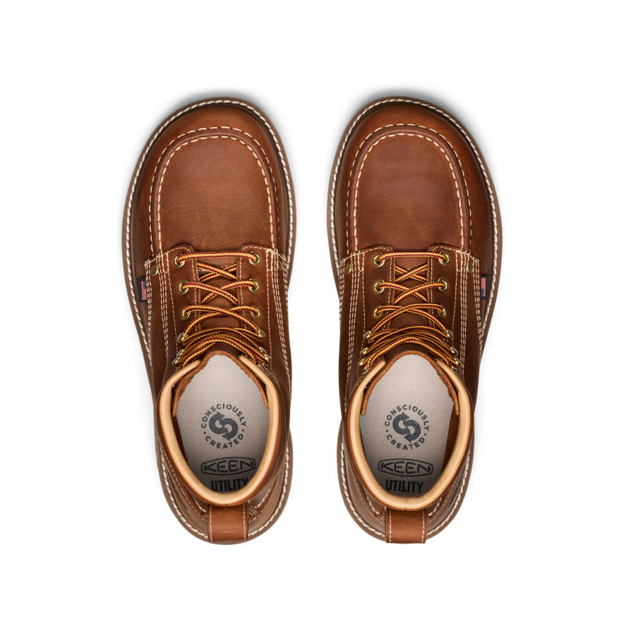 Men's Liberty 6" Boot (Soft Toe) Leather Brown/Birch / Keen / Leather Brown/Birch