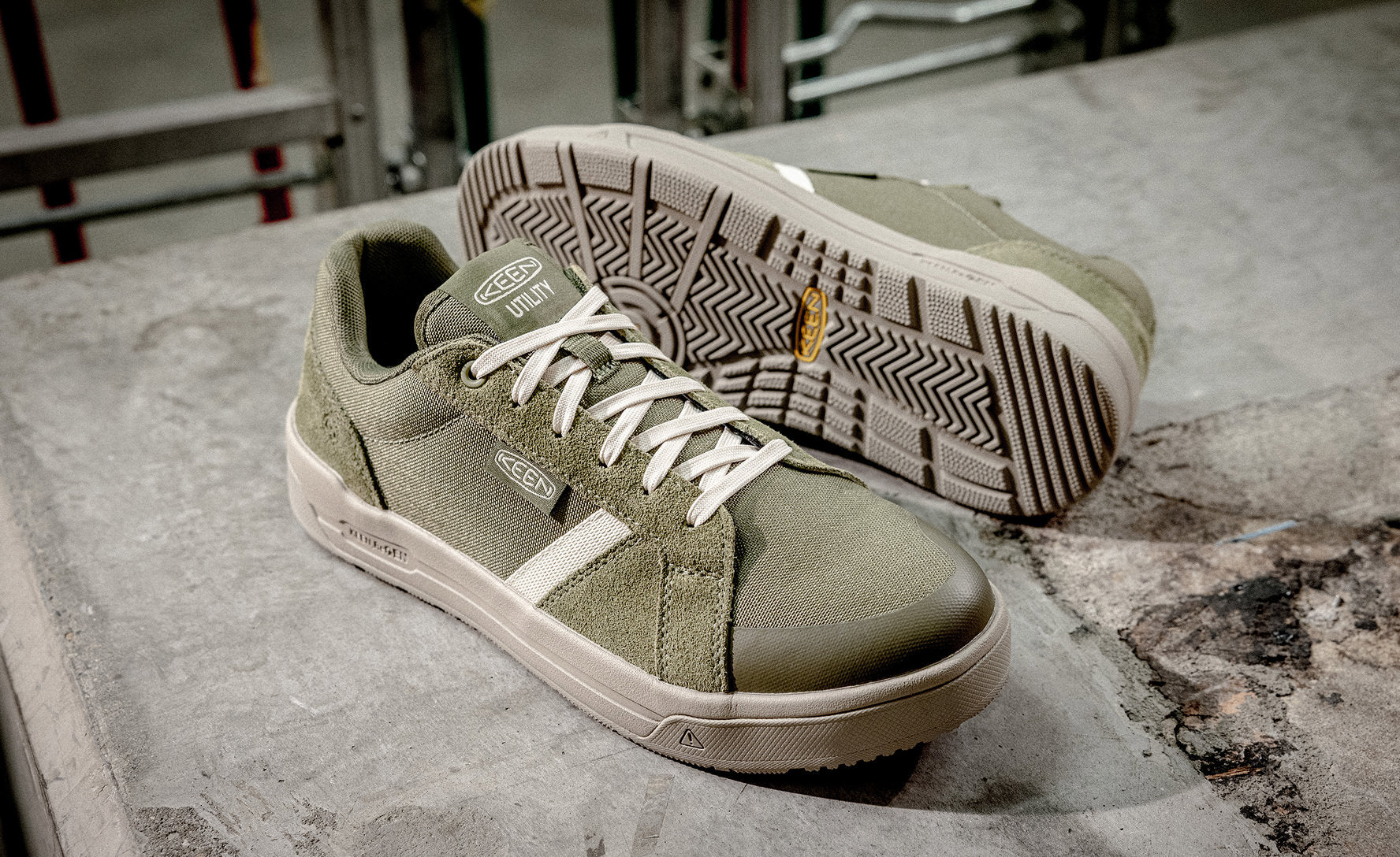 Men's Kenton Work Shoe (Soft Toe) Winter Moss/Birch / Keen / Winter Moss/Birch