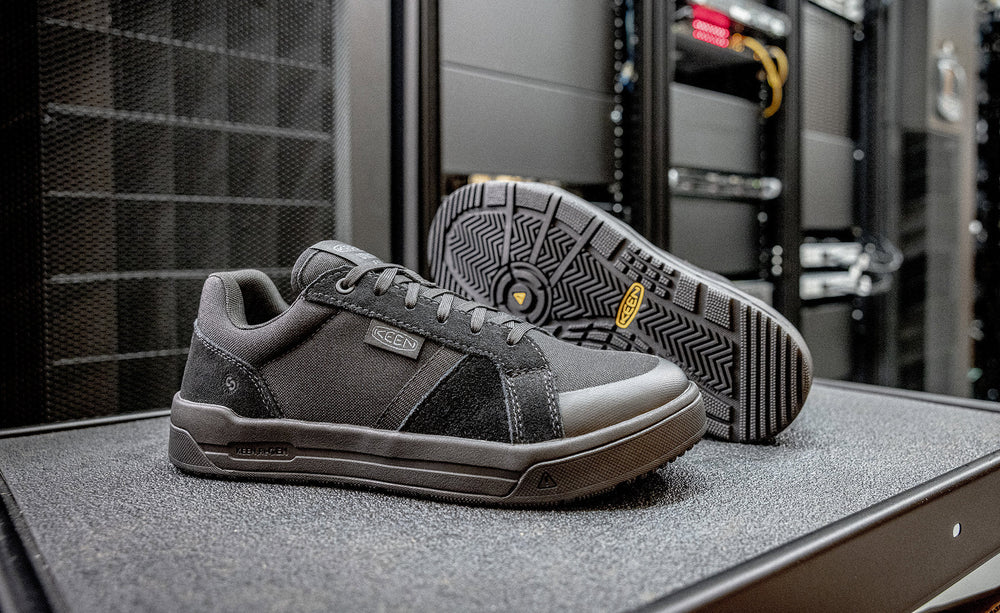 Men's Kenton ESD Work Shoe (Soft Toe) Black/Black / Keen / Black/Black